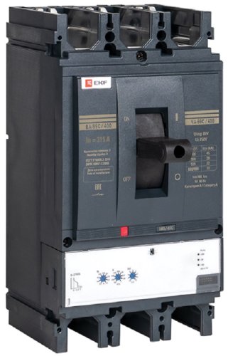 Выключатель автоматический в литом корпусе EKF PROxima Compact400 ВА-99C 3п 315А 45кА фото Выключатель автоматический в литом корпусе EKF PROxima Compact400 ВА-99C 3п 315А 45кА картинка